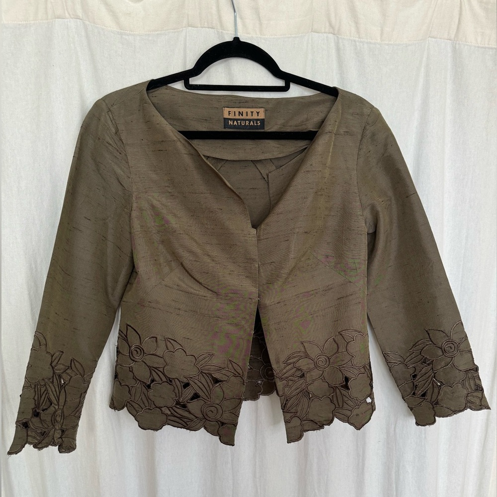 Finity Naturals Women's Army Green Blazer